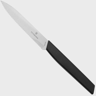 Victorinox Swiss Modern 6.9003.10W gekarteld groentemes 10 cm, zwart