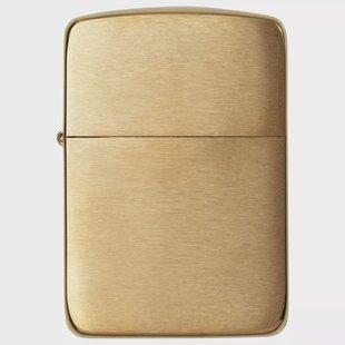 Zippo 1941 Replica Brass Brush 60001170 goud, aansteker