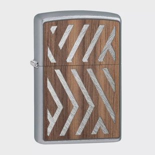 Zippo Woodchuck Walnut Emblem Herringbone Sweep 29902-000002, aansteker