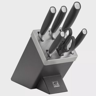 Zwilling All Star 1022760, 7-delige messenset met messenblok, antraciet/zilver