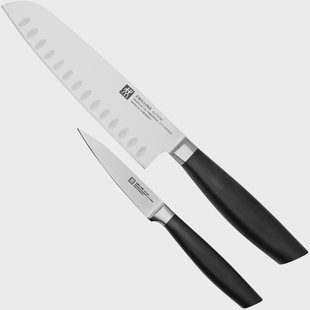 Zwilling All Star 1022780, 2-delige messenset, santoku en officemes, zilver Zwilling All Star 1022780, 2-delige messenset, santoku en officemes, zilver