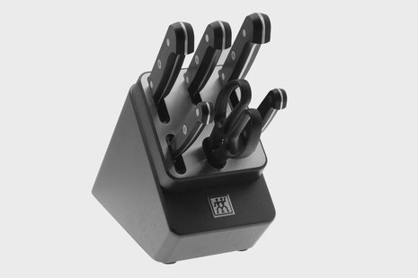 Zwilling Gourmet SharpBlock, 7-delig messenblok, grijs