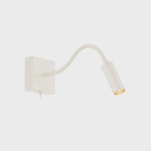 Argon Wandlamp Ojos, crème, leeslamp, verstelbaar, 33 cm, G9