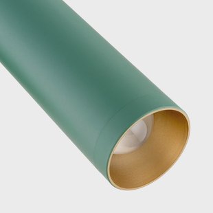 Argon LED wandlamp Rulo, groen, staal, 3000 K