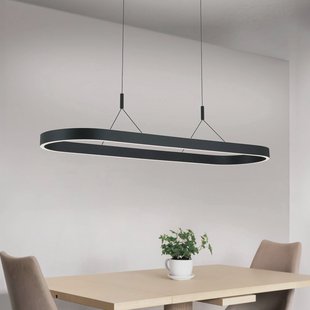 ORION Carrara LED hanglamp, zwart, in hoogte verstelbaar, CCT