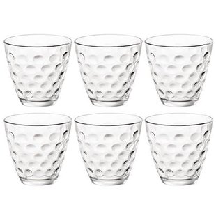 Bormioli Rocco Glazen Dots - Transparant - 250 ml - 6 stuks