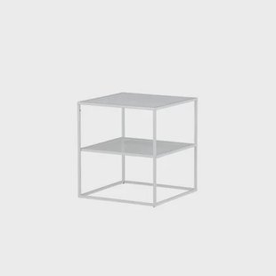Fjôrd - Bijzettafel Wit 65cm - Staal - Netz