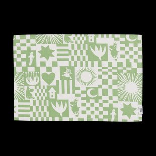 Moomin Arabia Party Moomin placemat 31x46 cm Groen