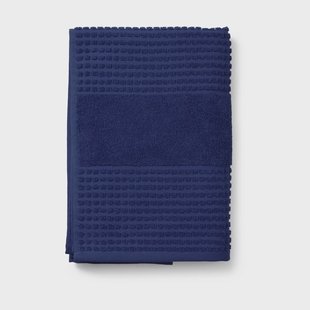 Juna Check handdoek 70x140 cm Marineblauw