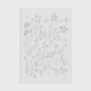 Ekelund Linneväveri Herbarium theedoek 35x50 cm Grijs
