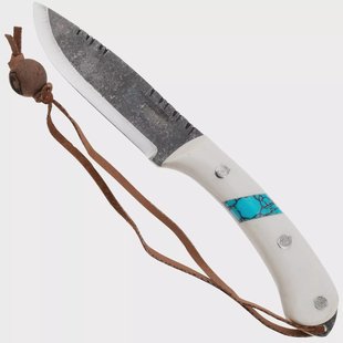 Condor Blue River Knife 2825-43MHC Polished White Micarta, vaststaand mes