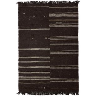HKliving Striped Kelim Vloerkleed 150x240 Brown