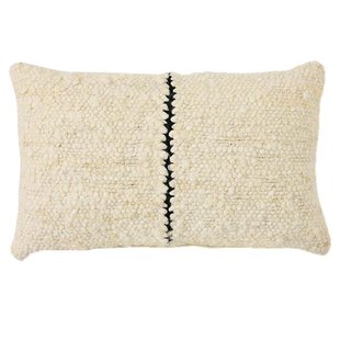 HKliving Natural Wool Striped Kussen 50x30