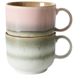 HKliving 70&#039;s Ceramic Thee Mok Set Van 2 Nova