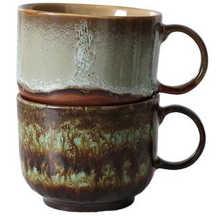 HKliving 70&#039;s Ceramic Thee Mok Set Van 2 Vesper