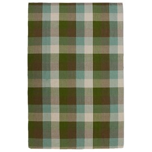 HKliving Vida Check Tafelkleed 140x220 Mint/Olive
