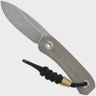 KNAFS Lander 4 KNAFS-00394 Moondust Micarta, vaststaand mes