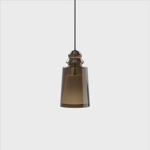 Karman hanglamp Alibaglass Small, bronskleurig, Ø 11 cm