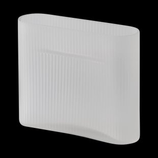 Muuto Ridge vaas bevroren glas 16,5 cm White