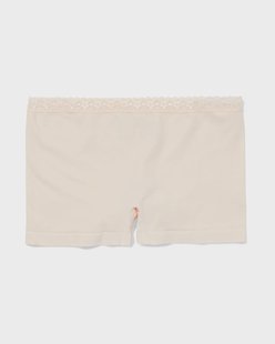 HEMA Damesboxer naadloos micro met kant lichtroze (lichtroze)