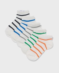 HEMA Kinder enkelsokken strepen - 5 paar multicolor (multicolor)