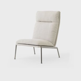 &Tradition Muno LN16 High back loungefauteuil Dark chrome-Cifrado 0221