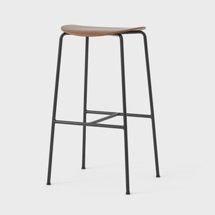 &Tradition Pavilion AV38 barkruk 79 cm Black-lacquered walnut