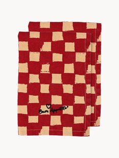 Stoffen servetten Love, 2 stuks