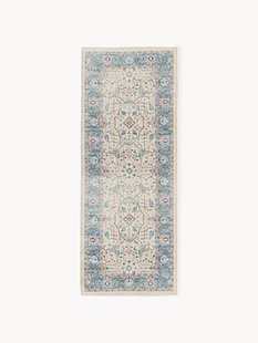 Handgeweven outdoor loper Leonato met vintage patroon