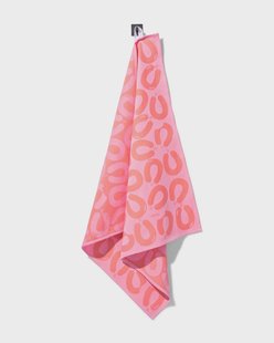 HEMA Theedoek 65x65cm katoen rookworst roze (koraalroze)