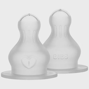 Bibs flesspeen siliconen - medium flow 2 stuks