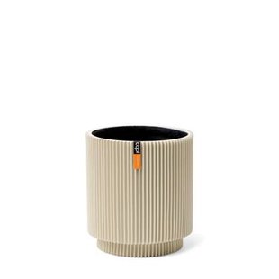Capi Europe Vaas cilinder Groove Colours - 15x17 - Beige Capi Europe Vaas cilinder Groove Colours - 15x17 - Beige