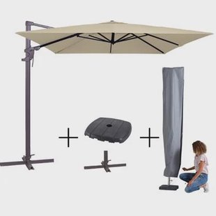Madison Parasol monaco flex III ecru + voet + hoes