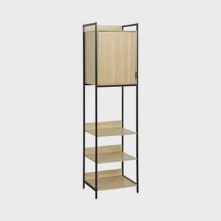 sweeek - Kledingkast met 5 legplanken en 1 deur