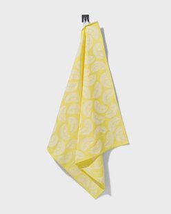 HEMA Theedoek 65x65cm katoen citroenen geel (geel)