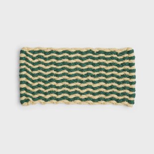 HAY Coco Stripe Wave deurmat Dark green-white