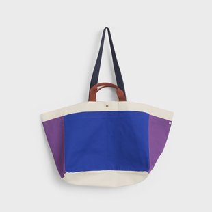 HAY Weekend Bag Organic tas M Electric blue multi