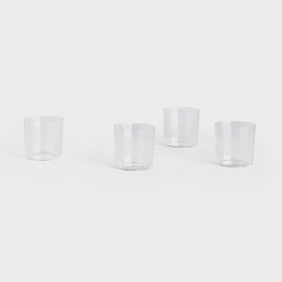 HAY Angle drinkglas 4-pack Wide 7,5 cm