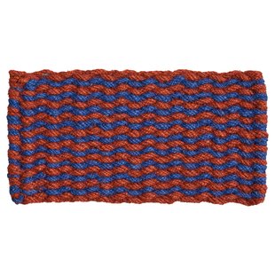 Hay Coco Deurmat Stripe 40x80 Brown/Navy