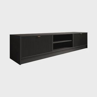 Meubella - TV-Meubel Tavares - Zwart - 180 cm