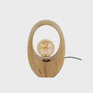 Fraaai Rosa tafellamp 1L klein - massief mango naturel