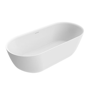 Vrijstaand Ligbad Wiesbaden Trens 180x80 cm Acryl Glans Wit Met Waste Glans Wit