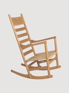 Schommelstoel CH45 van eikenhout