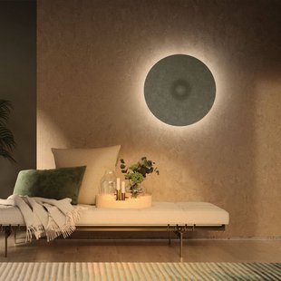 Fabbian Acustica LED wandlamp, blauwgroen, 3000K, DALI