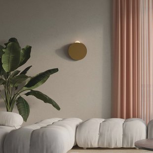 Fabbian LED wandlamp Akoya, brons, 3000K, dimbaar