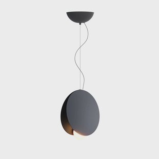Fabbian Akoya hanglamp, antraciet, Ø30cm, 3000K, dimbaar 1-10V