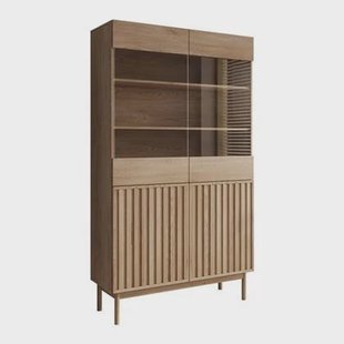 Meubella - Vitrinekast Storm - Eiken - 106 cm