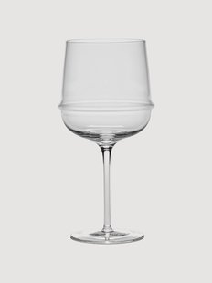 Mondgeblazen rode wijnglazen Dune, 4-delig