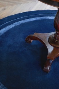 Laura Ashley - Laagpolig vloerkleed van | Redbrook Midnight Rond - 150 rond