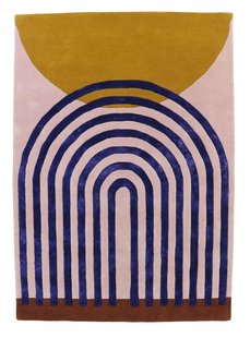 Finarte - Vloerkleed Atrium Wool Rug Pink-Gold - 200x300 cm